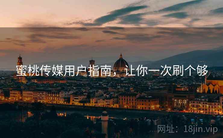 蜜桃传媒用户指南，让你一次刷个够  第2张