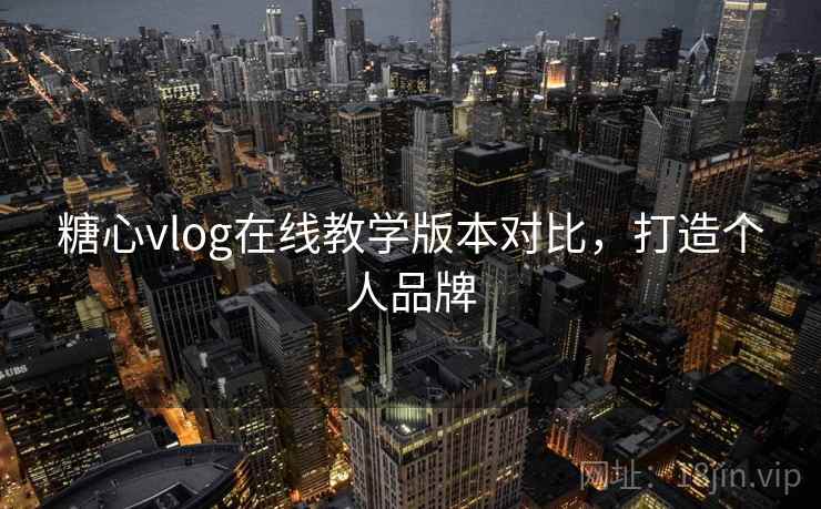 糖心vlog在线教学版本对比,打造个人品牌